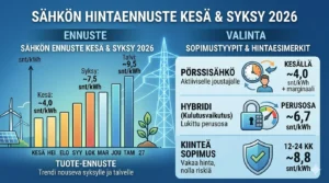 Sähkön hintaennuste 2026 - kansikuva